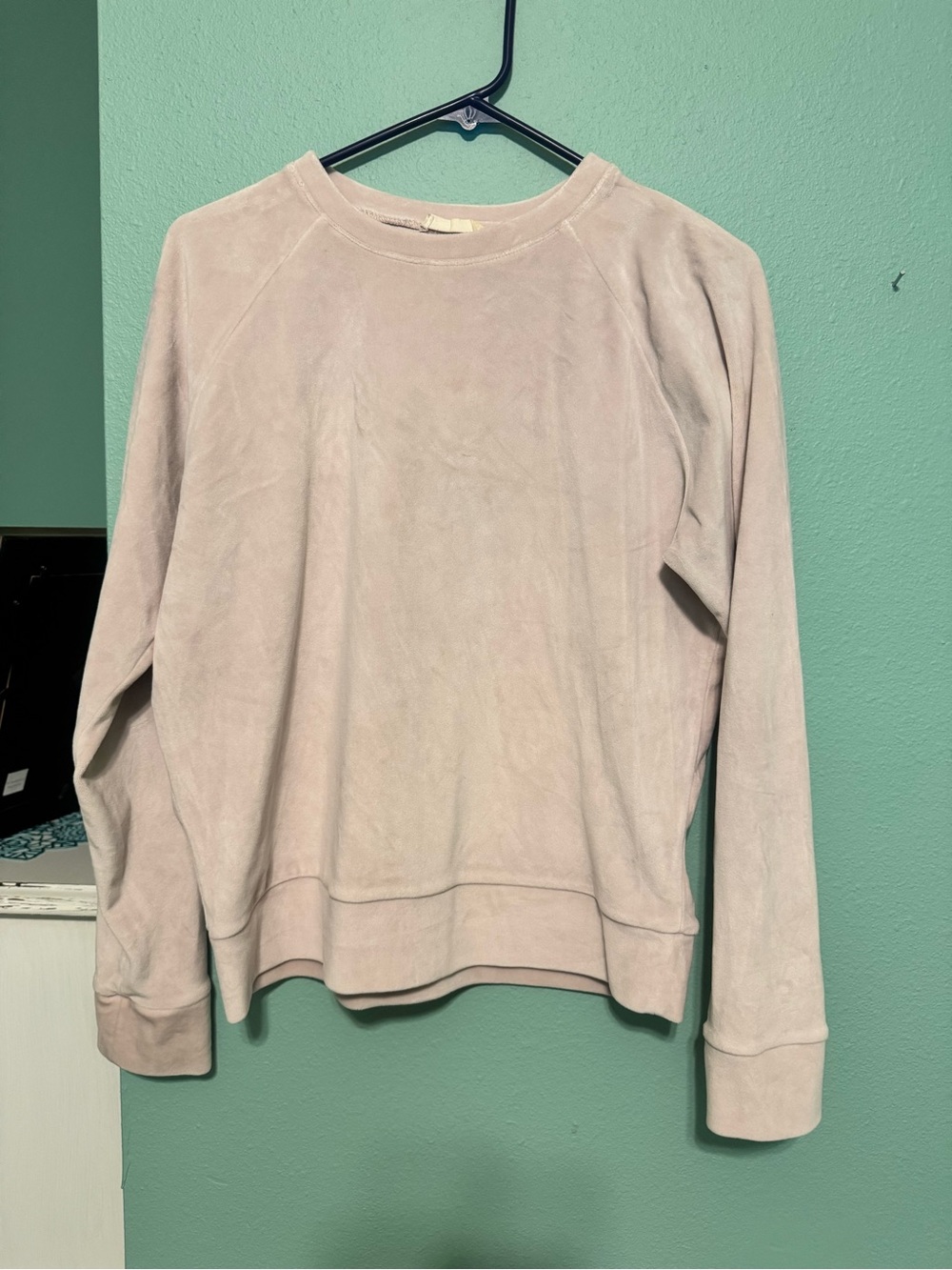Altar'd State Blush Sueded Crewneck Sweatshirt